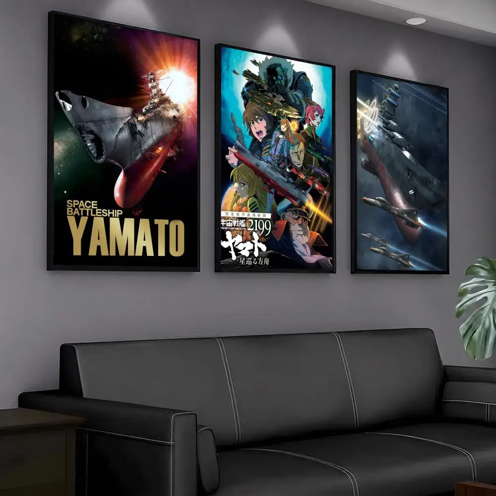 anime S-Space Battleship Yamato-O Painting Calligraphy Artwork for Home Bedroom Office Wall Decoration Gift