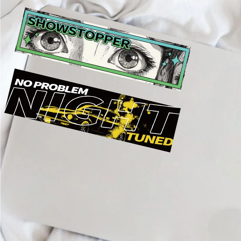 10/30PCS JDM Retrofit Racing Car bookmark Waterproof Stickers Decals Kids Toy DIY Phone Luggage Car Bike Graffiti Stickers