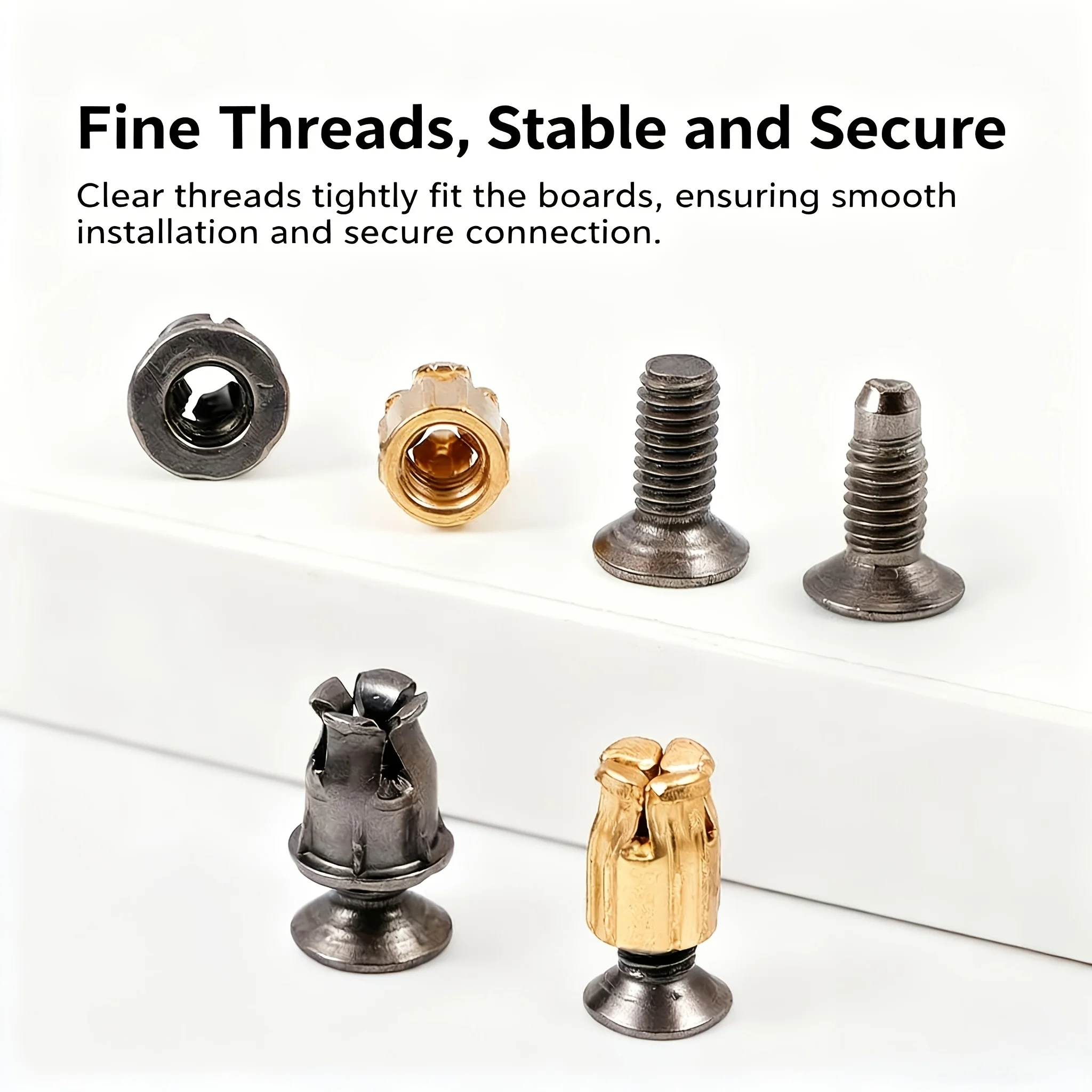 40/80 Pcs Hinge Repair Inserts, Reusable Fastener Inserts for Cabinet&Furniture Door Fix,Solid Wood Door Plate Reinforcement Kit