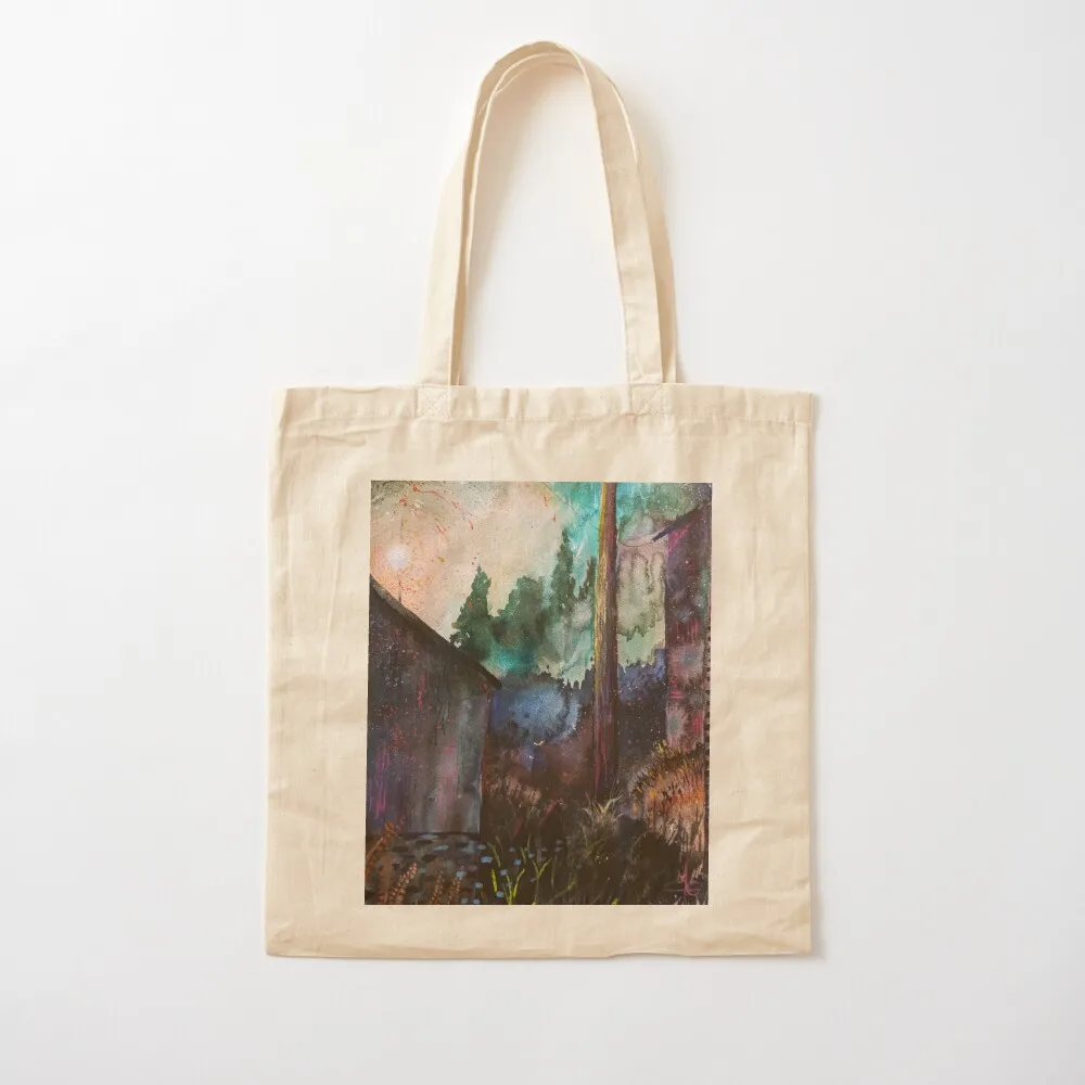 

Neon Night Watercolor Painting Tote Bag Women's shopper Women's beach bags Cloth bags Canvas Tote Bag