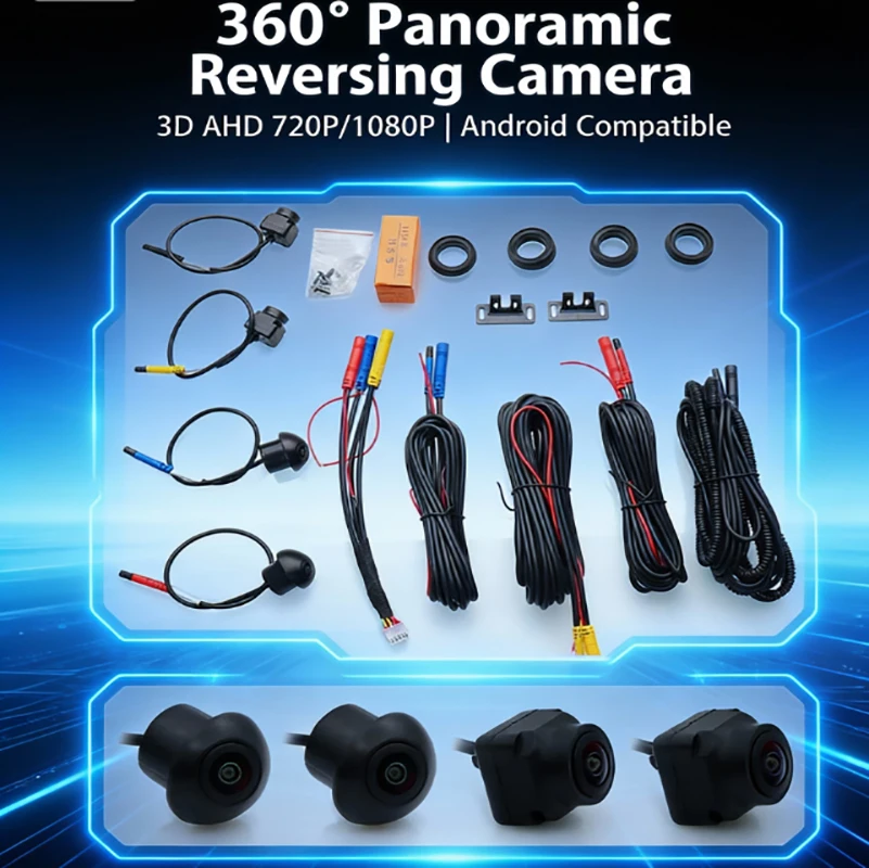 

Автомобильная камера 360° с панорамным обзором имеет экран Android 1080P/720P, а мультимедийная система Android оснащена функцией 360APP.