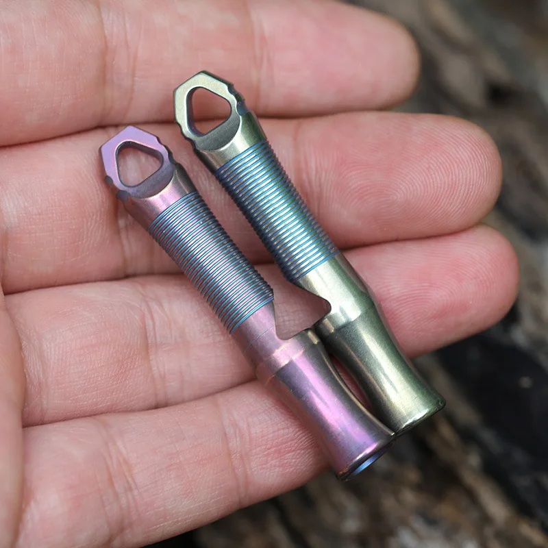 

Titanium Emergency Whistle with Loud Sound up to 105 decibels for Emergency Survival Life Saving Hiking Camping and Pet Training