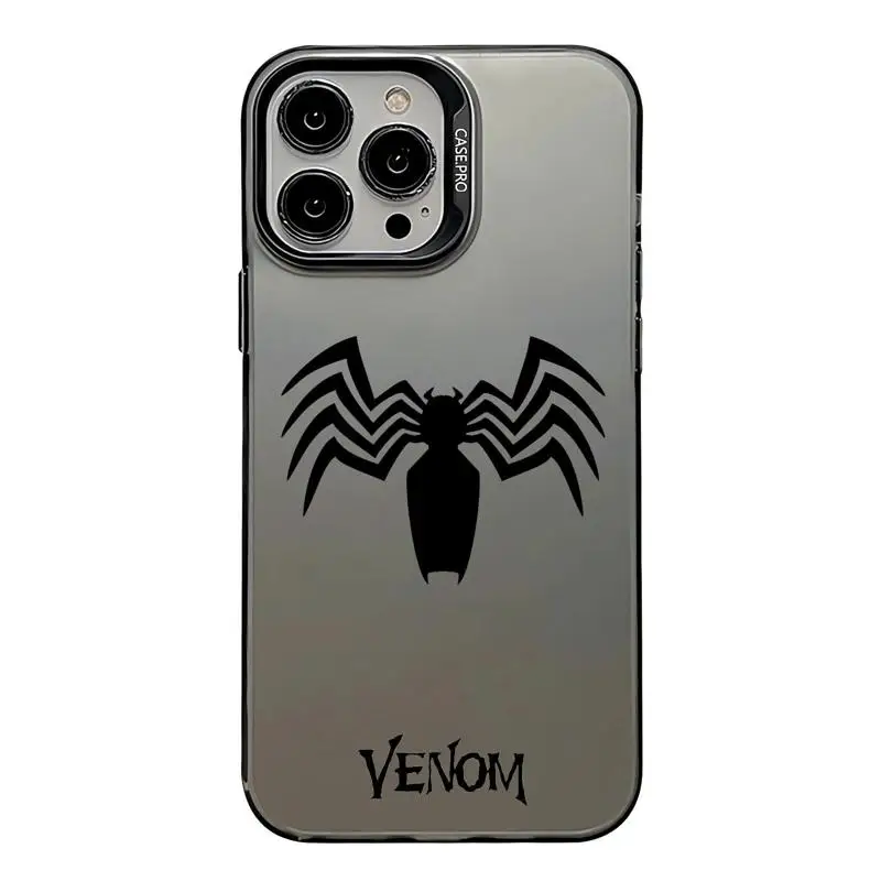 Capa protetora à prova de choque da Marvel Superhero, capa fresca do veneno para o iPhone 15, 16 Pro Max, 14, 13, 12, 11, XS, 14 Pro Max, X, XR Plus