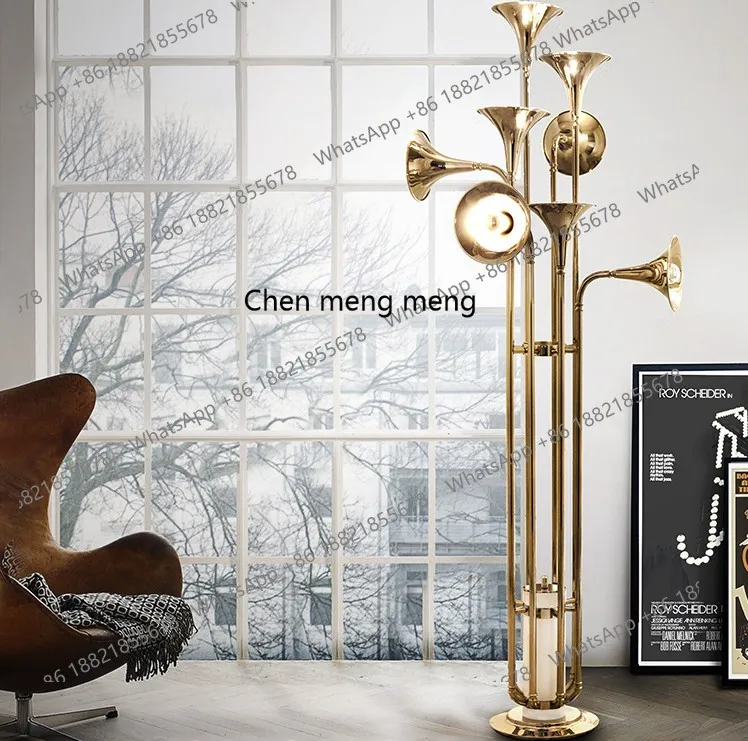 Simple modern creative speaker floor lamp living room bedroom study warm designer hotel vertical