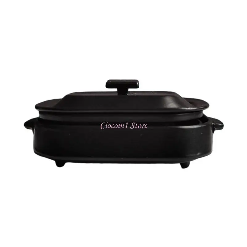 Y1UB 1:12 Dollhouse Accessories Model Cooking Pan Children PartyFavor Role Play Toy