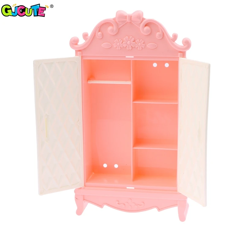 

1Pc Random Color 1:12 Dollhouse Miniature Pink Storage Cabinet Wardrobe Locker Furniture Model Decor Toy Doll House Accessories