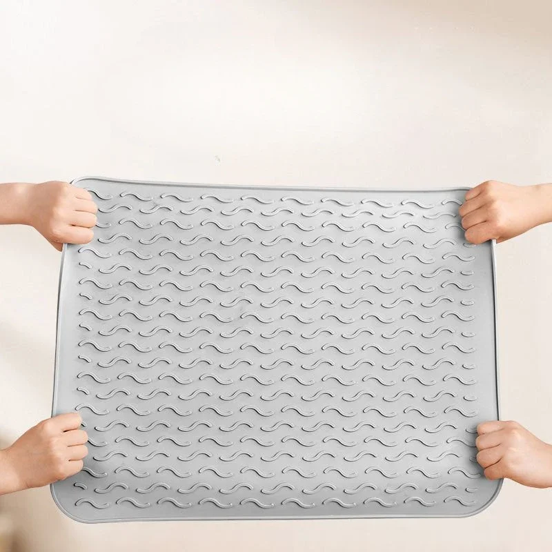 Silicone Heat Insulation Drain Mats, Kitchen Protection, Countertop Pad, Cutting Board, Non-Slip Mat, High Temperature, Anti-Hot