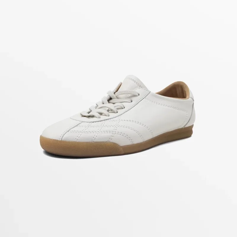 

New Fashion Designer Shoes Woman New Casual Sneakers Little White Shoes Women's Retro Real Leather Breathable Sports Board Shoe