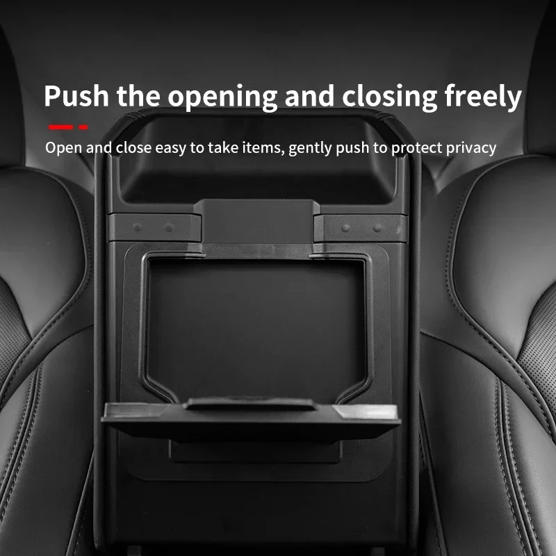 For 2024-26 Tesla Model 3 Highland 3 Hidden Storage Box Magnetic Suction Press Armrest Box Privacy Storage Interior Accessories