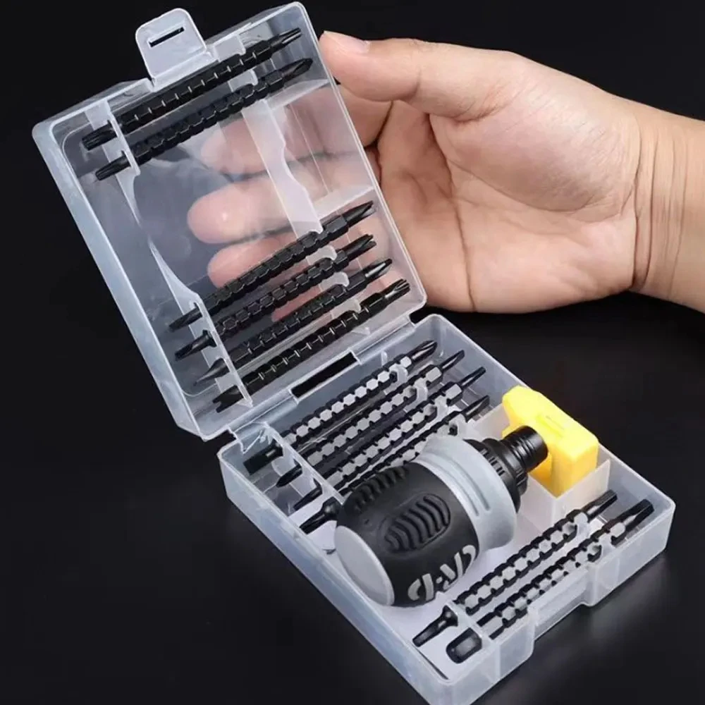 

26 in 1 Ratchet Screwdriver Set Magnetic Dual-purpose Batch Head Telescopic Labor-Saving Screwdriver Hand Toolsetshand toolsStur