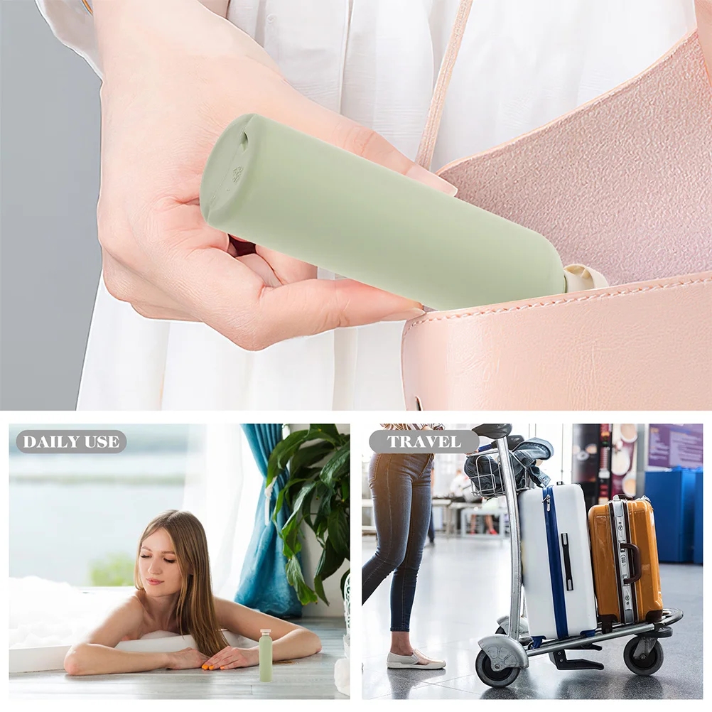

Travel Bottles Clamshell Toiletry Containers Lotion Shampoo 120ml Flip Caps Design Prevent Leakage Suitable Outdoor Travel Hair