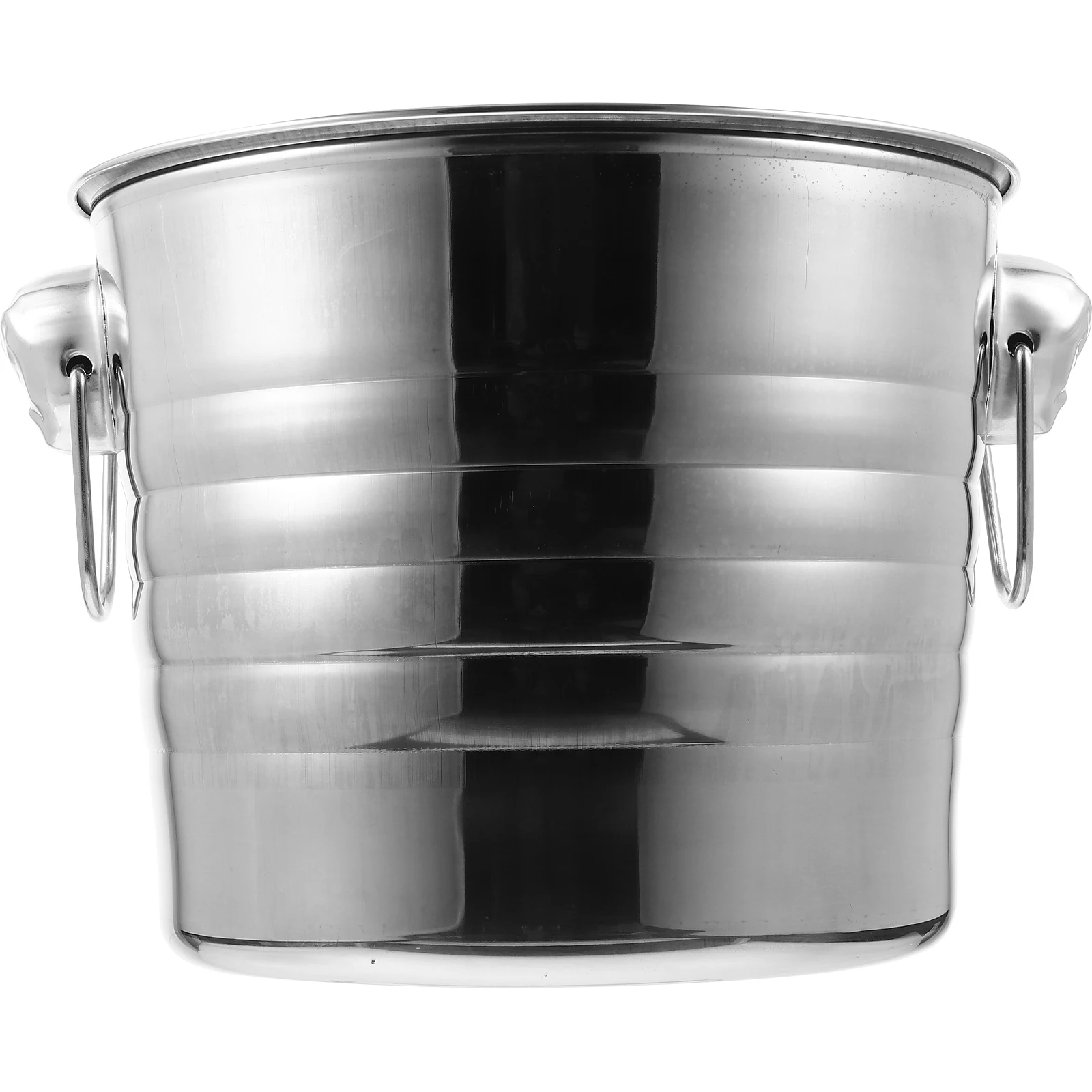 

Thickened Tiger Head Stainless Steel Ice Bucket 5L Rose Gold Party Beer Cooler Bar Supply KTV Decor Metal Container