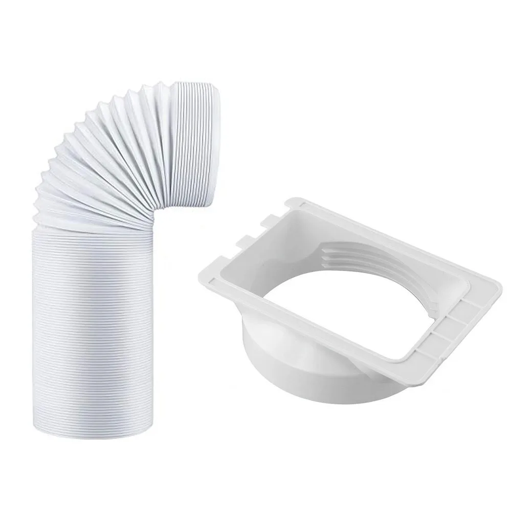 1 Set 150/200/250cm Portable Air Conditioner Hose With Square  For Exhaust Hose Connector Kit For Mobile Air Conditioning