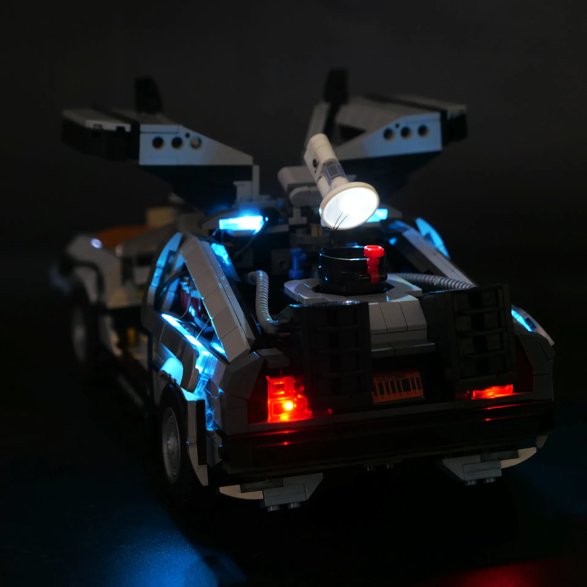 LED lighting 10300 Blocks Back to the Future Time Machine DMC-12 Building Blocks Construction Car Bricks Toys For Children Gifts