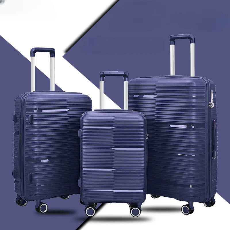 Imagem -02 - Polegada Zipper Trolley Bagagem Mala de Viagem com Rodas Universal Combinação Bloqueio Viagem Bolsas Bagagem Leve 20 24 28