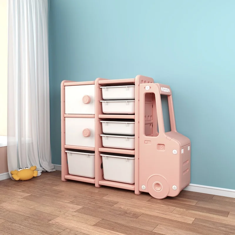 ChildrenToy Storage Rack Storage Cabinet Large Capacity Multi-layer Storage Locker Baby Toy Organizing Cabinet Bookshelf 2022