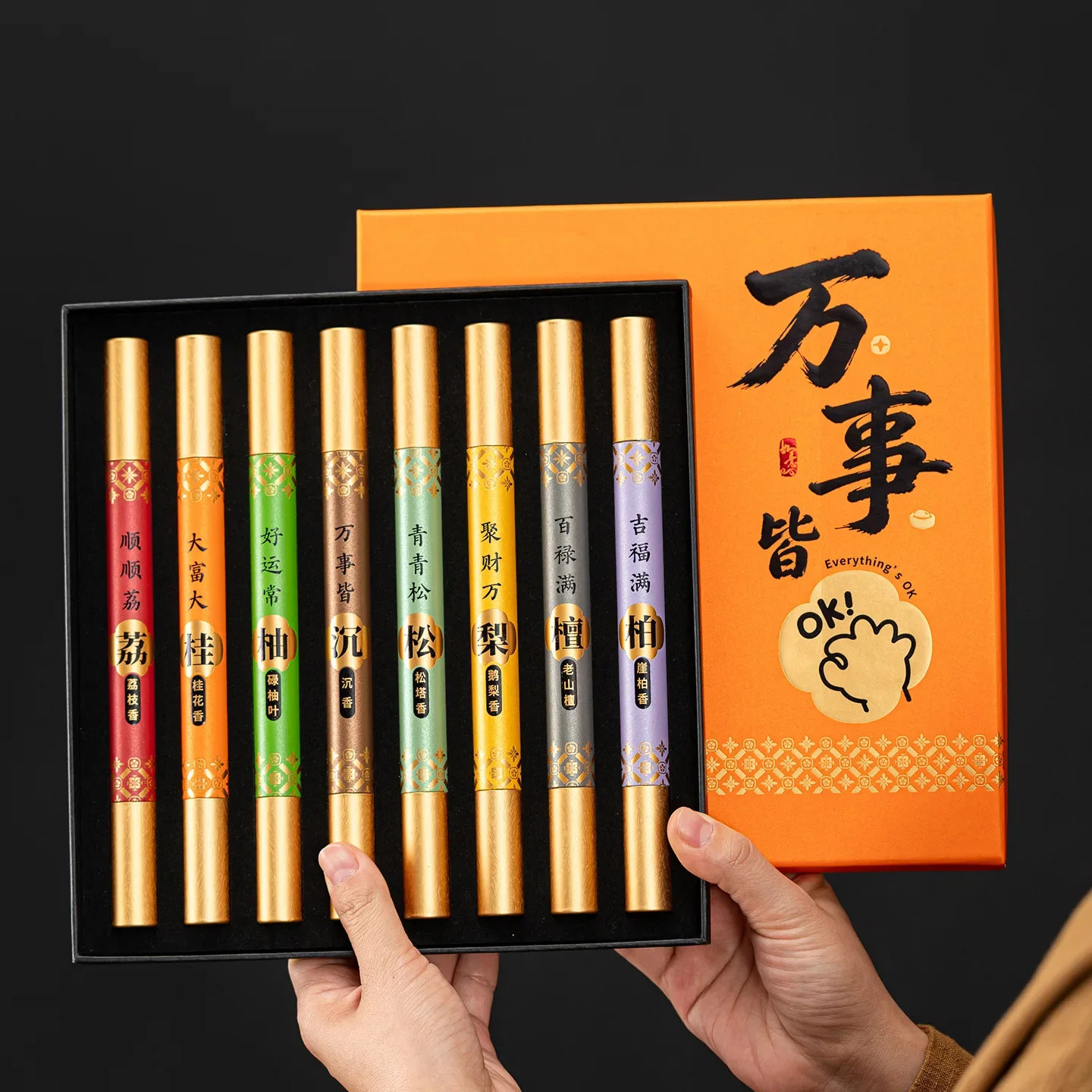 Wholesale Multi Flavor Incense Box Sandalwood Agarwood Cedar Pinecone Natural Home Fragrance Long Lasting