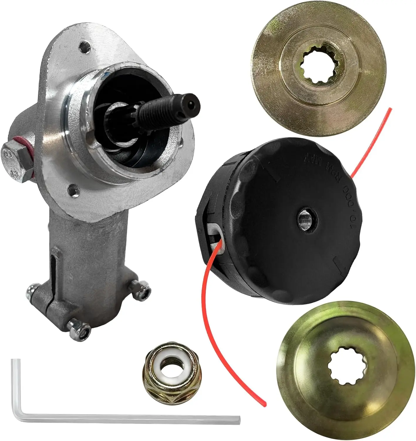 Trimmer Gear Head Replacement for Echo SRM-225 SRM-225i SRM-2620 SRM-3020 SRM-225U SRM-266U SRM-280U Weed Eater Head/Brushcutter