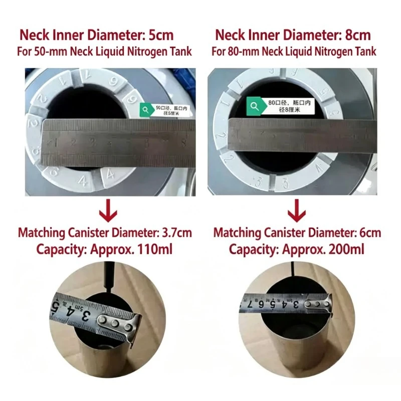 1PC 3/6/10/20L Liquid Nitrogen Container Cryogenic Liquid Nitrogen Container Bucket  Stainless Steel Lifting Spoon Accessories image 6