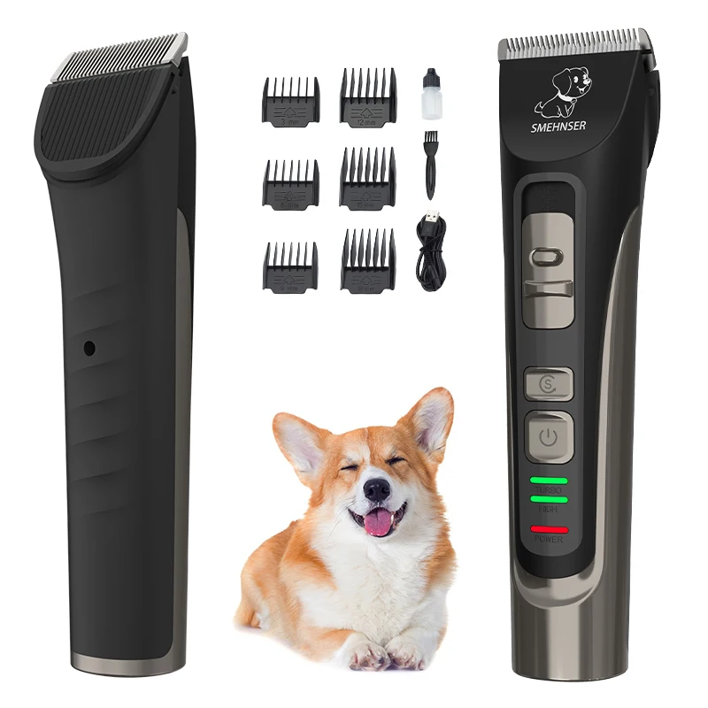

Профессиональная машинка для стрижки собак премиум-класса, триммер-шейвер из нержавеющей стали, автоматическая, на батарейках