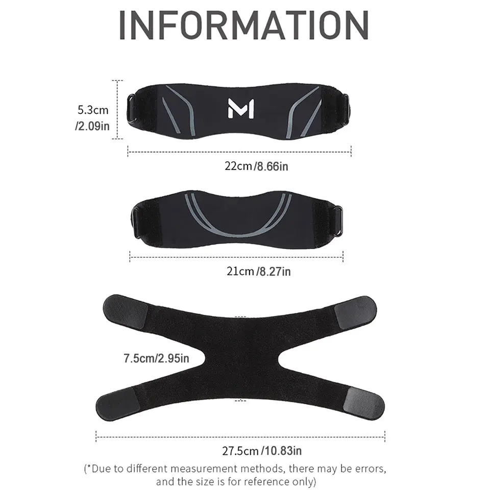 GTUBIKE 1PCS New Adjustable Knee Brace with Patellar Support for Sports, Gym, Running, Badminton, Football - Non-Slip Strap