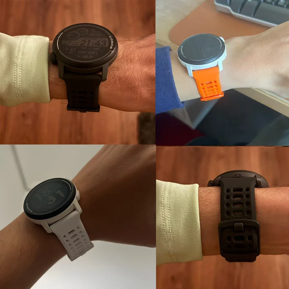 1 قطعة الرياضة 20 مللي متر 22 مللي متر سيليكون حزام ل Garmin Vivoactive 6/5/4 الفرقة ل Amazfit GTR/شاومي ساعة S4 سوار معصمه Correa