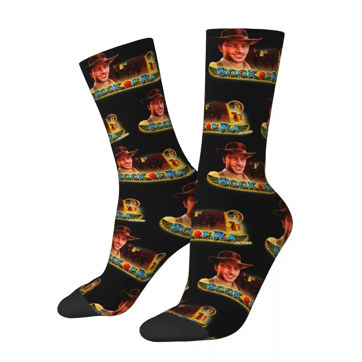 Men's Book Of Ra Socks Comfortable Funny Happy Socks Harajuku Accessories Middle TubeCrew Socks Best Gift