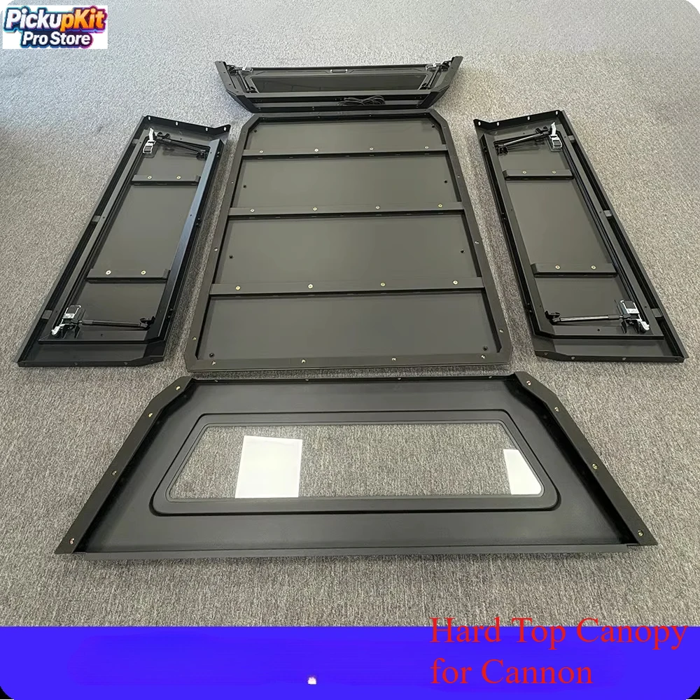 

Aluminum Alloy Sports Hard Top Canopy for Cannon Alpha PHEV Hinged Tailgate No-Drill Truck Topper