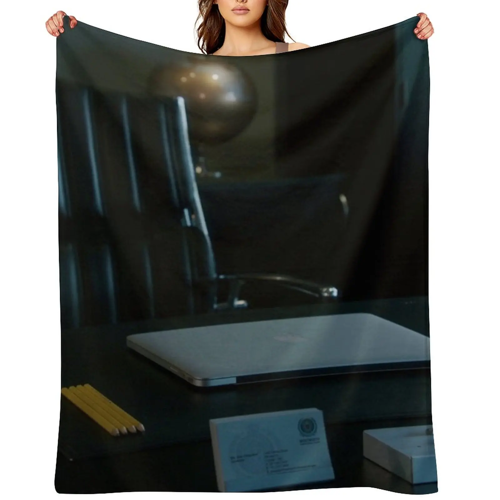 

Joan Ferguson's Office WW Throw Blanket Giant Sofa Shaggy Bed linens Soft Plush Plaid Blankets