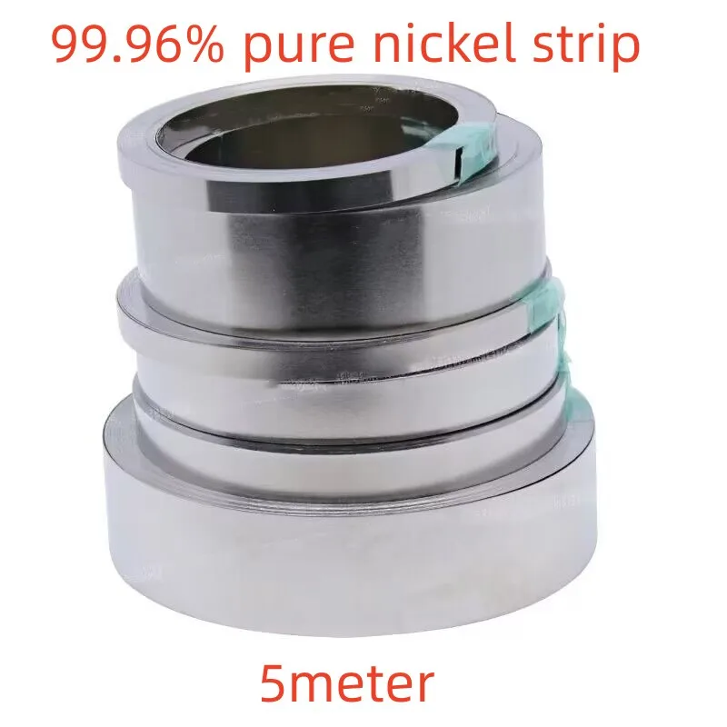 

5 Meter Pure Nickel Strip 99.96% For Li 18650 Battery Spot Welding Machine Welder Equipment Nickel Belt For Battery Packs