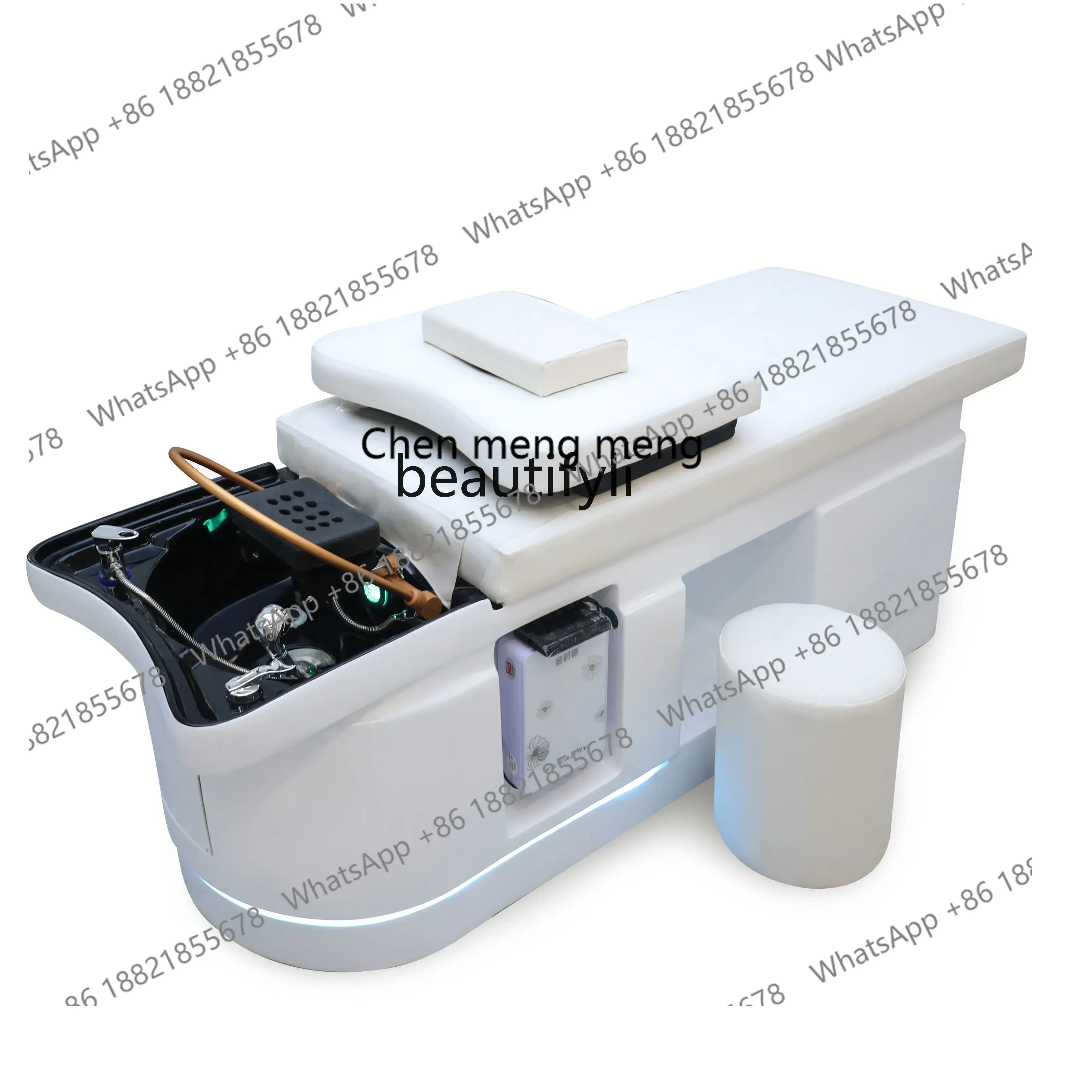 

X Barber Shop Fumigation Head Therapy Shampoo Chair Water Circulation Hair Salon Fiberglass Massage Massage Couch