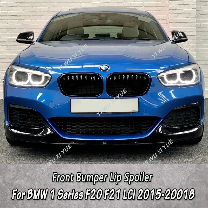 

For BMW 1 Series F20 F21 LCI 2015-2019 M Sport 116i 118i 120i 125i M135i M140i Car Front Bumper Lip Spoiler Splitter Tuning