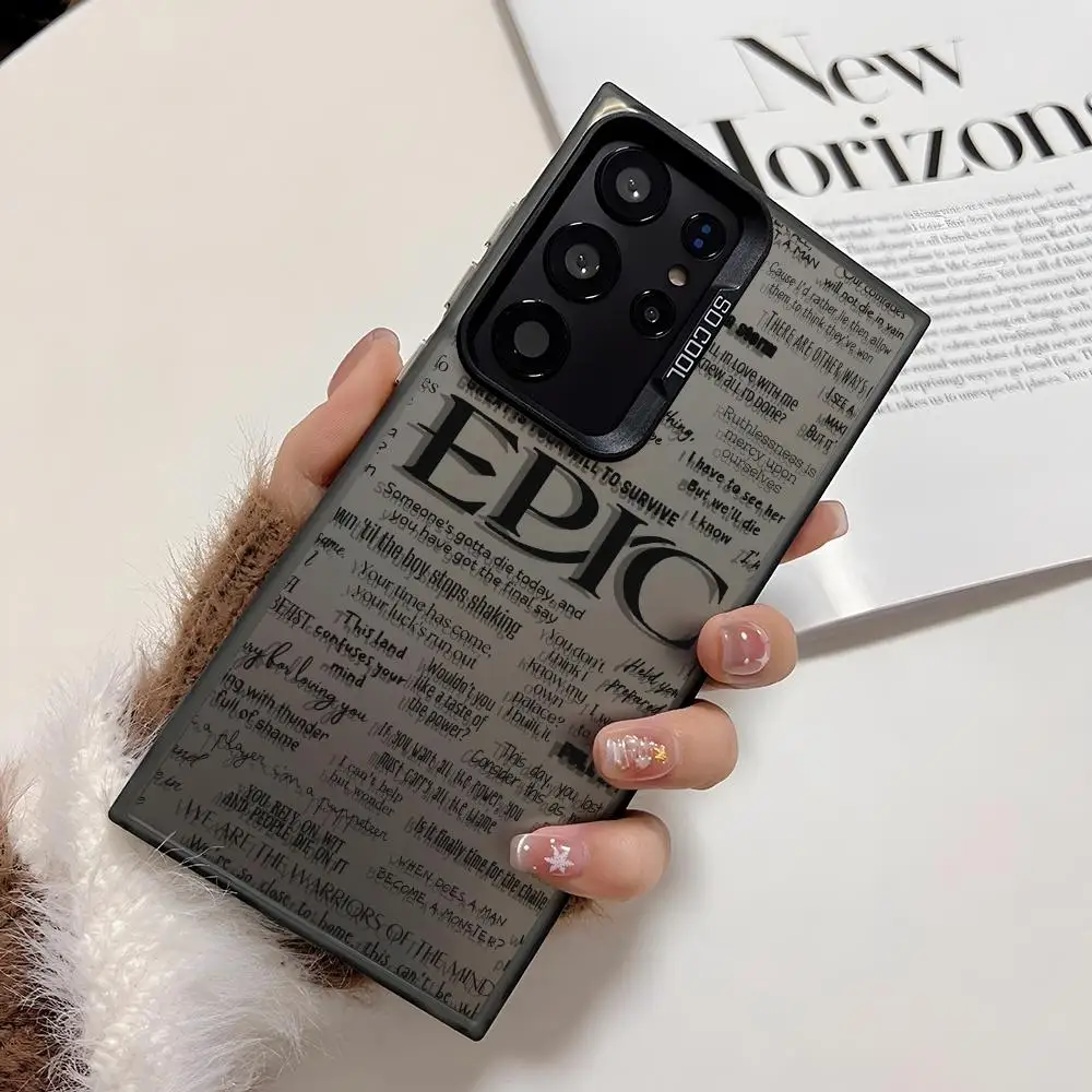 حافظة لهاتف سامسونج جالاكسي S25 Edge S24 S23 S22 S21 S20 Ultra Funda غطاء فضي من السيليكون PIKPAKA #3