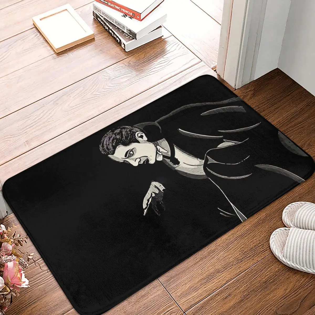 Dracula Vampire Movies Non-slip Doormat Living Room Mat Cool Balcony Carpet Welcome Rug Bedroom Decorative