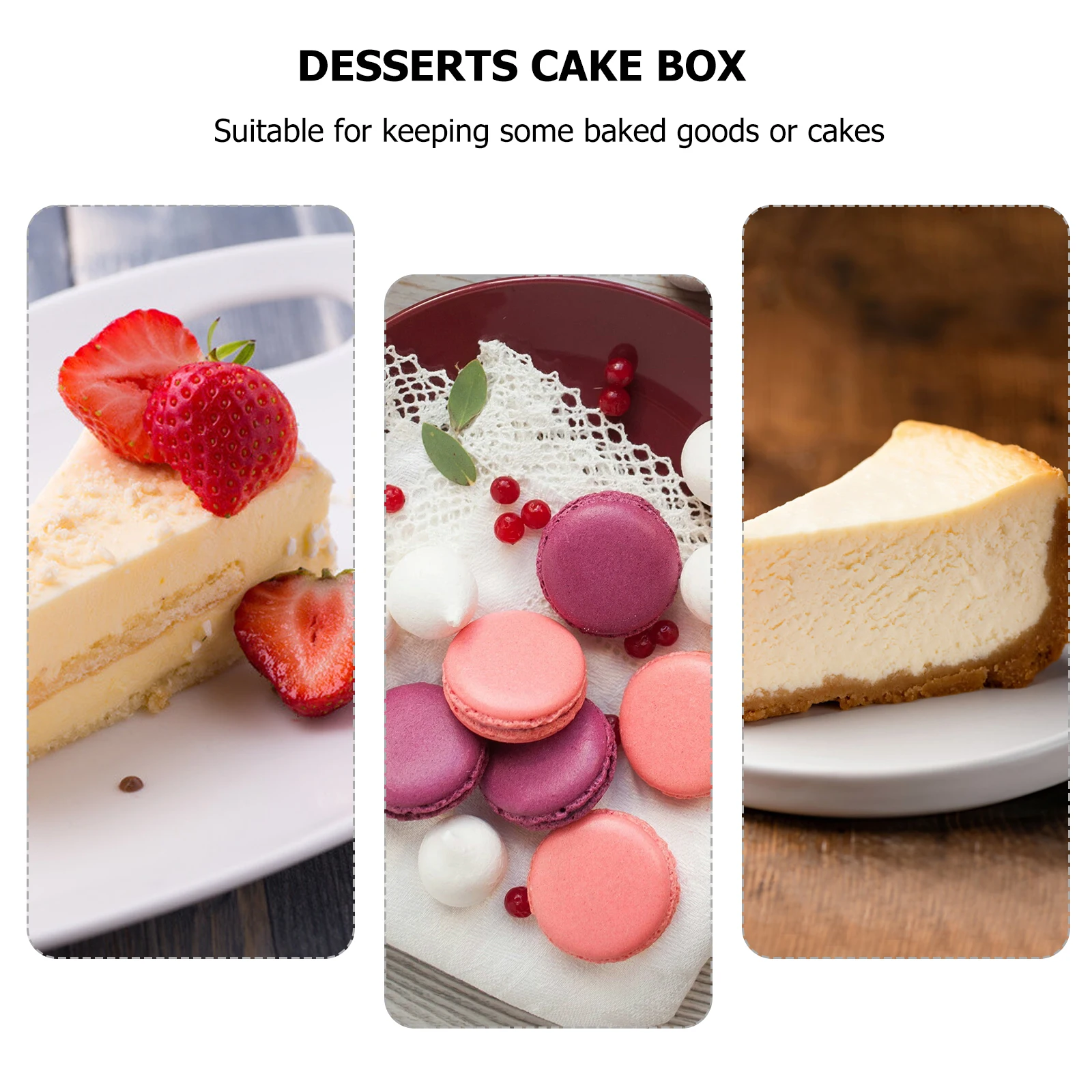 

10 Pcs Cake Box Packing Boxes Treat Party Favors Disposable Plastic Carrier Clear Tall Containers Carriers for Transport