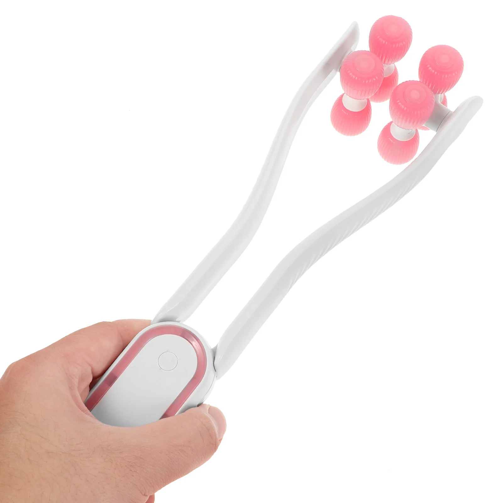 Flor massagem rolo de plástico manual v rosto puxar rolo apertado pescoço massageador facial feminino massageador massagem vara