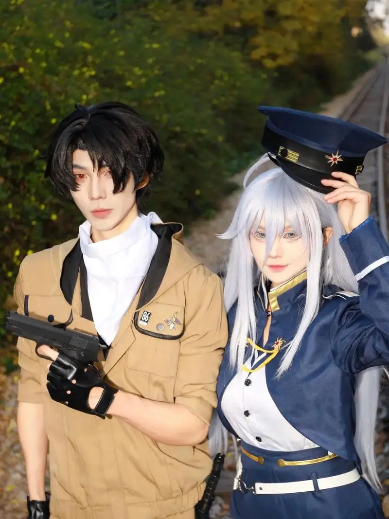 أزياء Shinei Nouzen التأثيرية أنيمي 86 Eightysix Undertaker Reaper شعر مستعار جمهورية سان ماغنوليا سترايك حزمة بدلة رأس الرأس