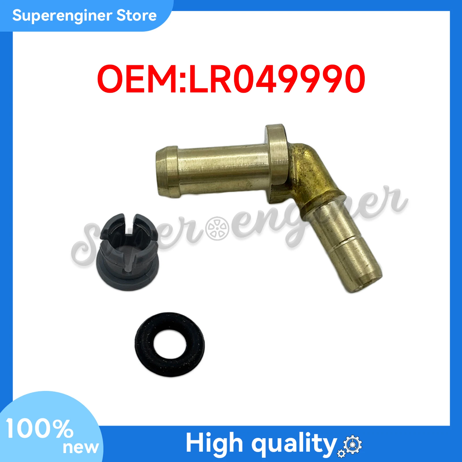 Thermostat Water Outlet Tube Connector Kit For Jaguar Land Rover 3.0 V6 5.0 V8 LR049990