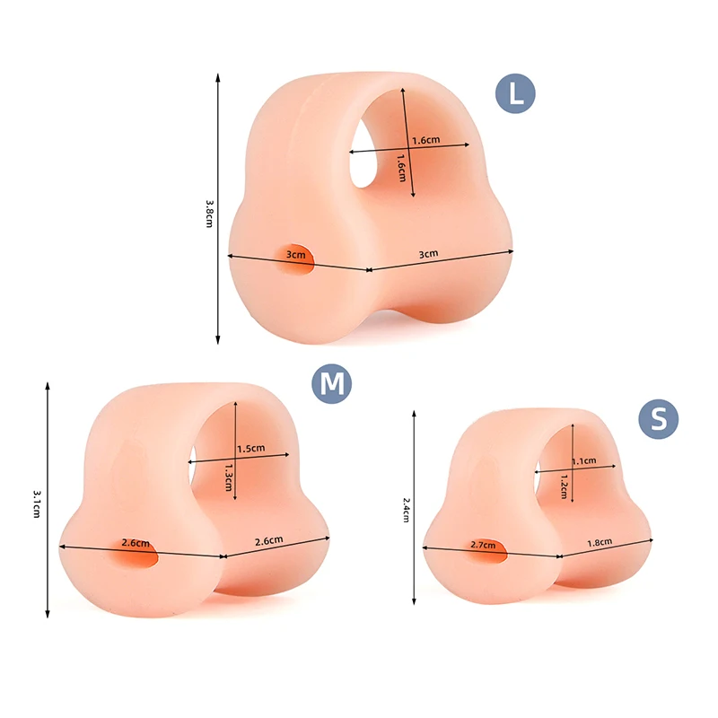 발 관리 실리콘 발가락 분리기 조절기, 젤 엄지 스페이서, 보호대 Bunions 무지 외반 교정기, 교정 교정, 2 개 = 1 쌍