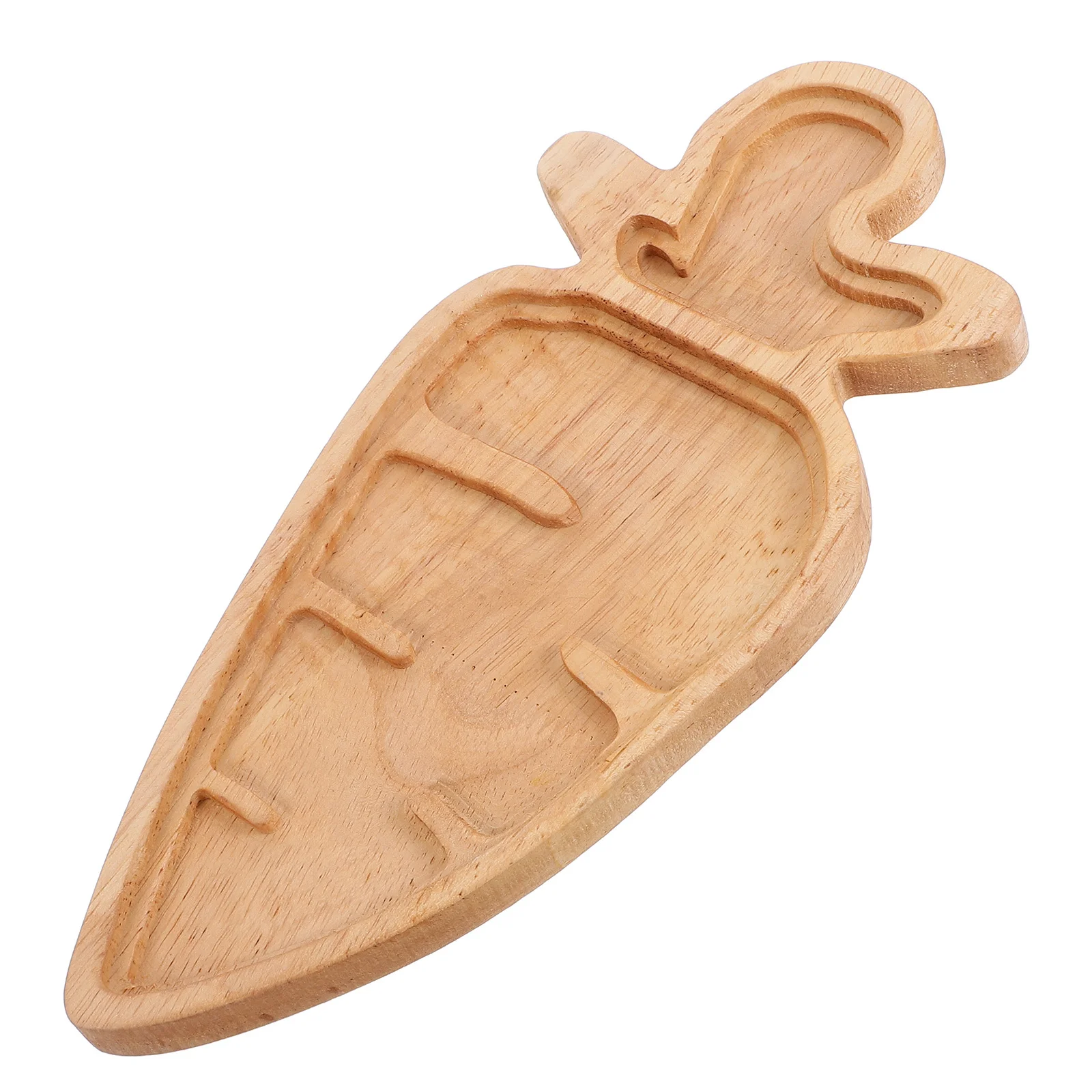 

Easter Bunny Tray Cartoon Style Wooden Platter Solid Wood Creative Shape Serving Plate Fruit Dessert Home Sushi Serving Tray