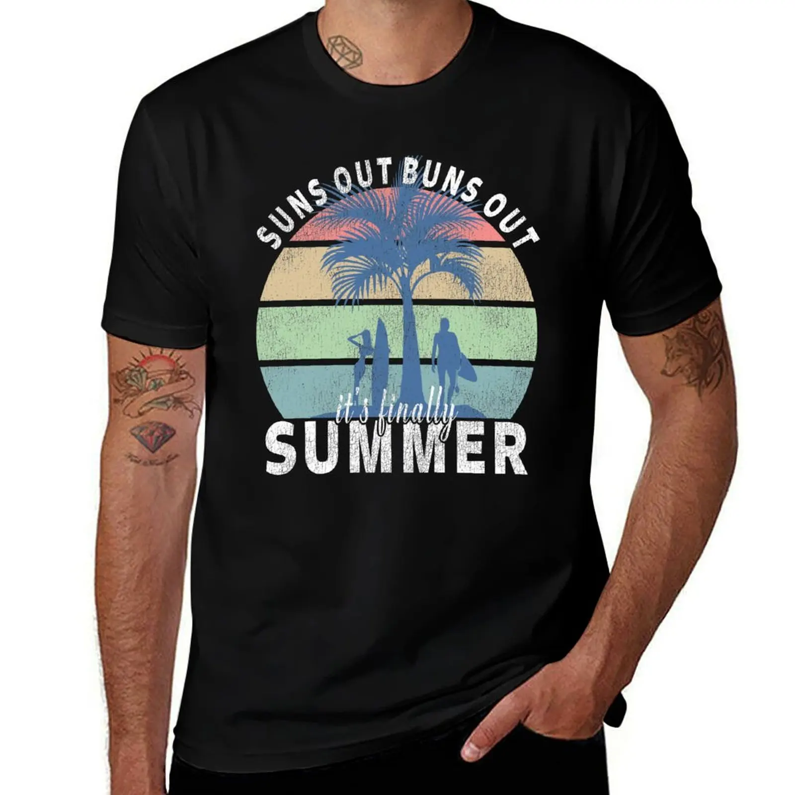 Suns Out Buns Out It's Finally Summer T-Shirt Lightweight Running T-Shirt