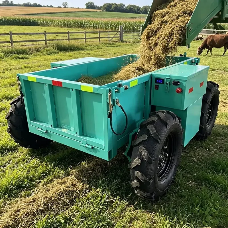 4x4 All-Terrain Electric Remote Control Dump Truck, 500kg Load, Hydraulic Tipping for Farm/Construction