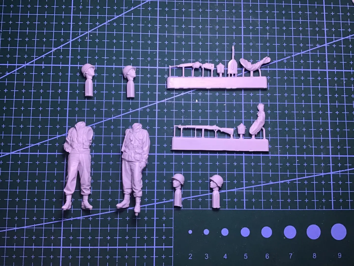 1/35レジンフィギュアGK,組み立てられていない塗装キット