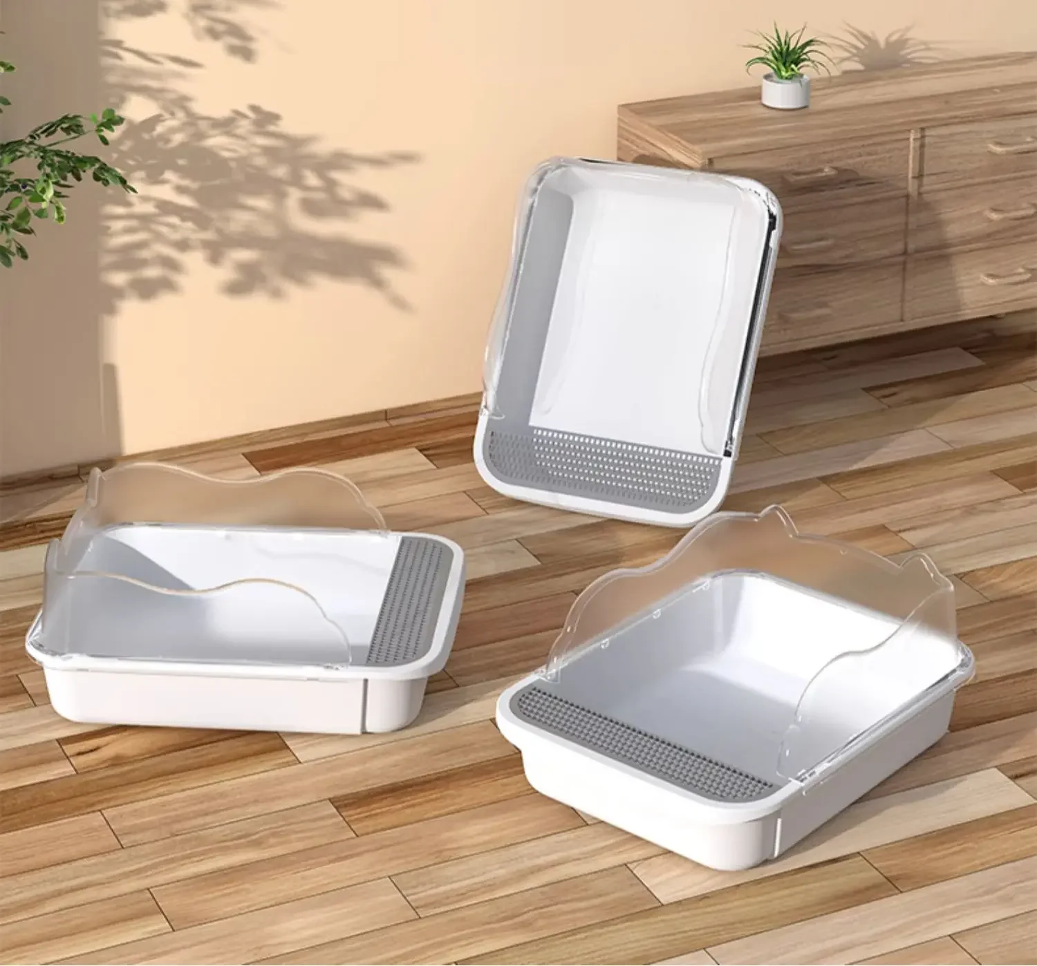 

Cat litter basin oversized fully semi-enclosed cat litter basin anti-litter cat litter toilet