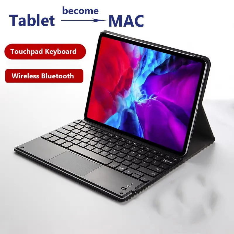 

Клавиатура с сенсорной панелью для Xiaomi Pad 7 Ultra 2025 14 дюймов 6S Pro 12,4 Poco Pad 12,1 для Redmi PadPro 12,1 Pro 5G Folio Stand Case