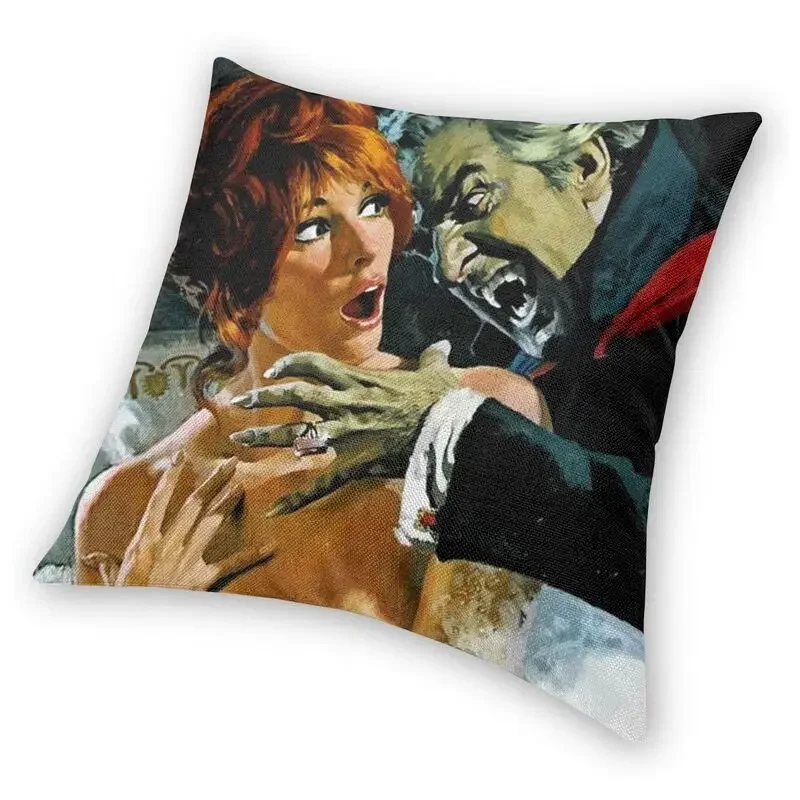 The Fearless Vampire Killers Cushion Cover 45x45 Home Decorative 3D Print Halloween Horror Movie Throw Pillow Case for Sofa Car