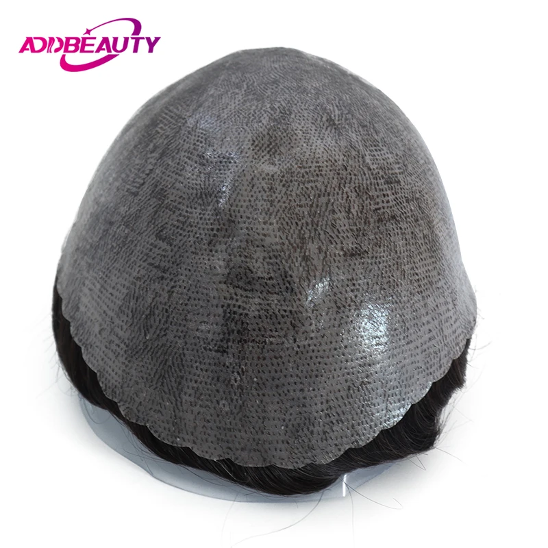 

Прямой мужской капиллярный протез ISKIN из искусственной кожи 0,12-0,14 см мужской парик с узлами индийские человеческие волосы парик естественного цвета с серым