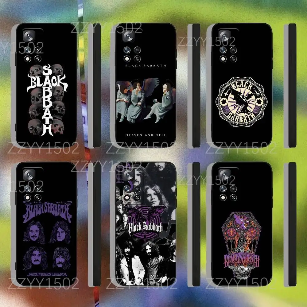 

B-BlackS S-Sabbath Paranoid Phone Case For Samsung S25,S24,Ultra,S20,S30,Plus,S22,S23,Ultra,Plus,5G Black Silicone Soft