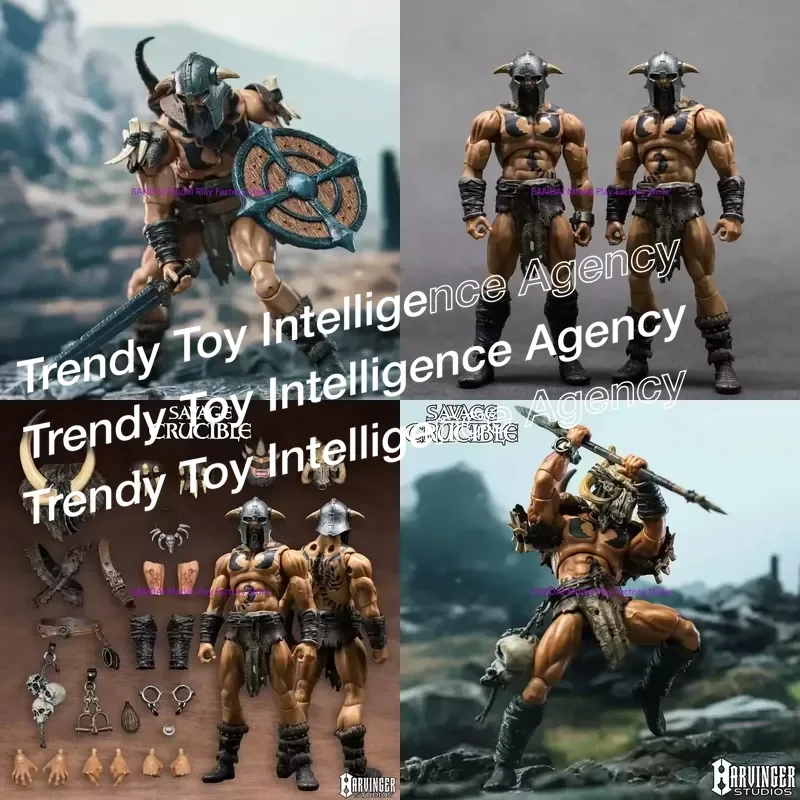 for Harbinger Studios 1/12 7inch Action Figure Savage Crucible Varnoks Unchained Anime Model For Gift