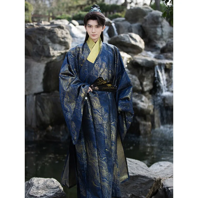 

Hanfu men's clothing Ming-made collar robe youth Tang-made ancient style 2025 new model